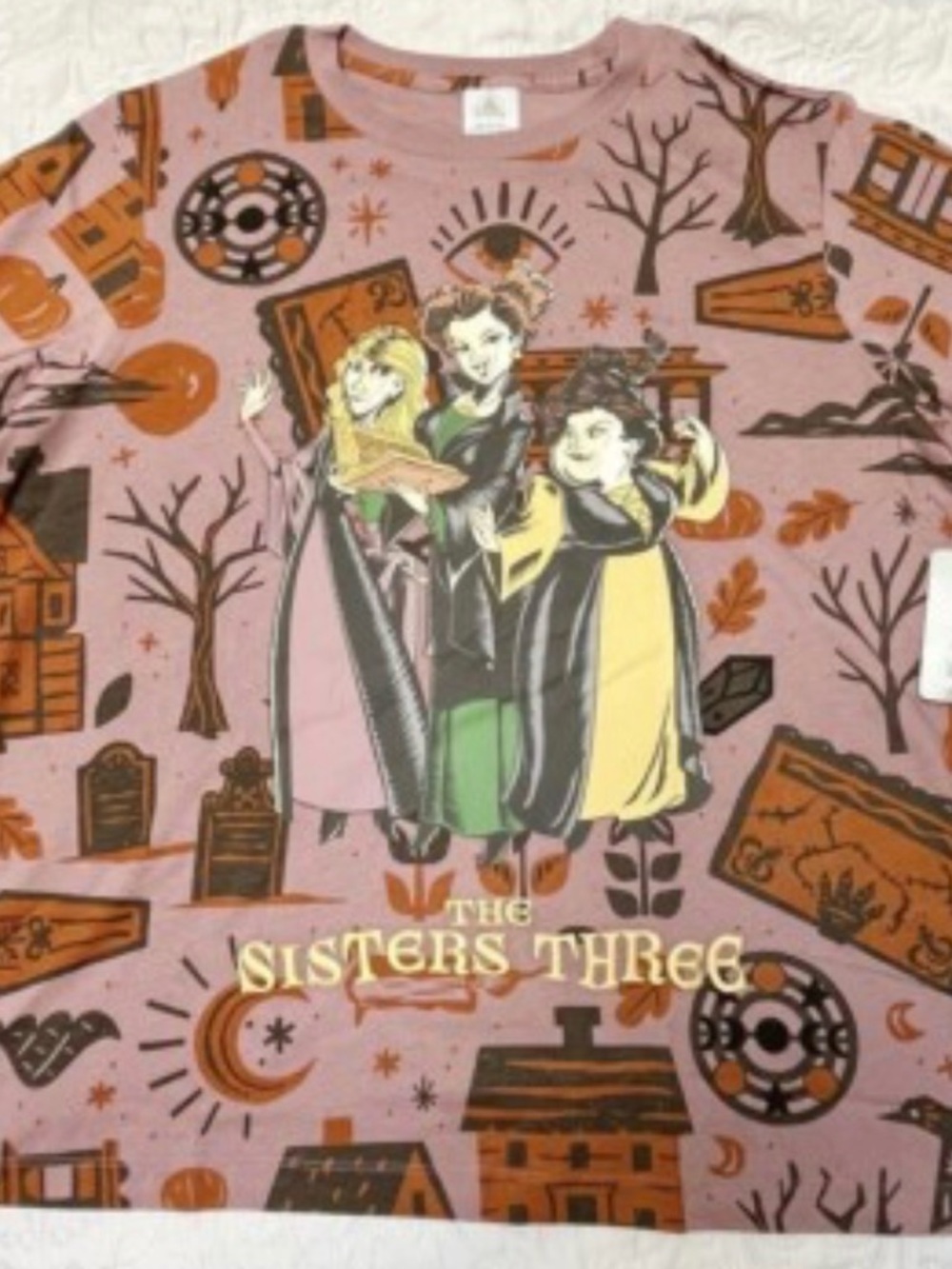 Gildan Pink Graphic 'The Sisters Three' Short Sleeve Tee XL